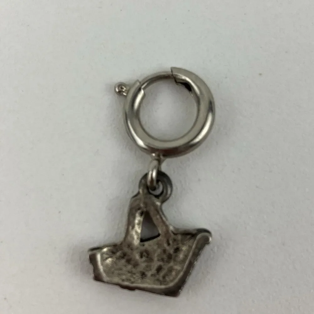Longaberger Metal Pewter Basket Earrings Set of 3 | 1.5